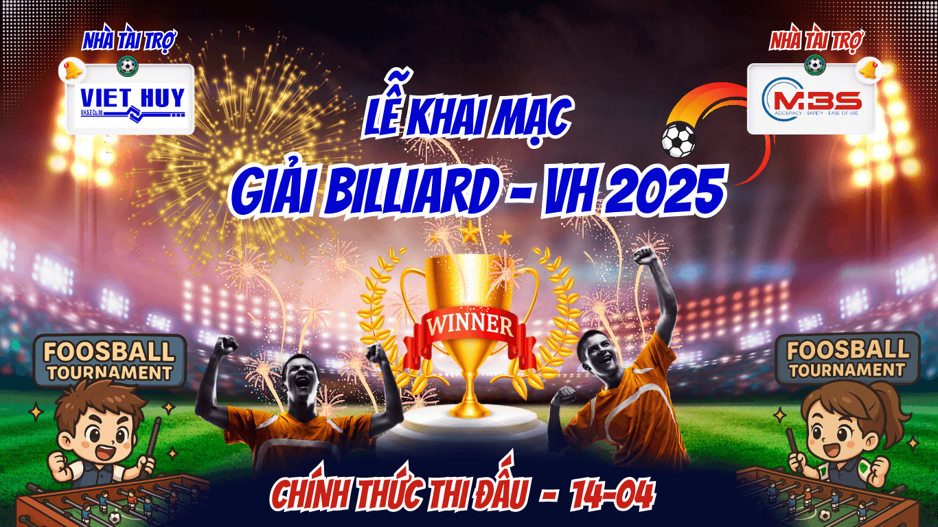 Giải Đấu Bi Lắc 2025 - Chào Mừng Ngày 30/04/2025 Giải Đấu Bi Lắc 2025 - Chào Mừng Ngày 30/04/2025
